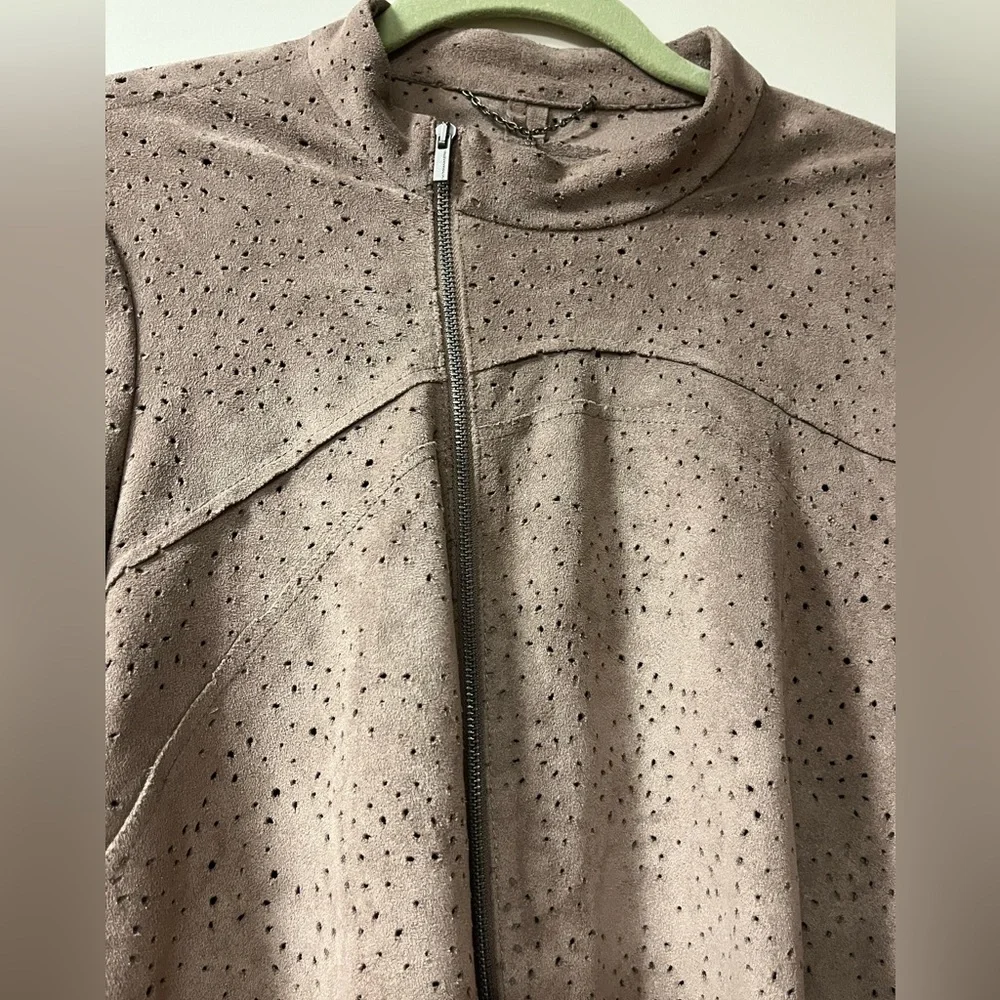 BCBG Max Azria faux suede jacket , size medium - Picture 2 of 5